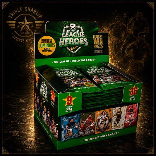 2026 NRL League Heroes Cards Box (36 Packs)